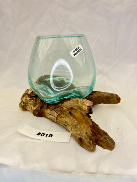 Wurzelvase mini aus Kaffeestrauchwurzel – Handgefertigte Naturvase von shinypresents.de