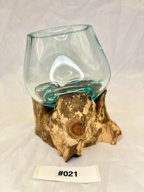 Wurzelvase mini aus Kaffeestrauchwurzel – Handgefertigte Naturvase von shinypresents.de