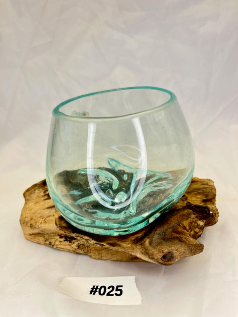 Wurzelvase mini aus Kaffeestrauchwurzel – Handgefertigte Naturvase von shinypresents.de