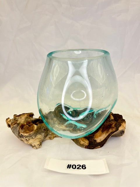 Wurzelvase mini Nahaufnahme – Nachhaltige handgefertigte Deko-Vase | shinypresents.de