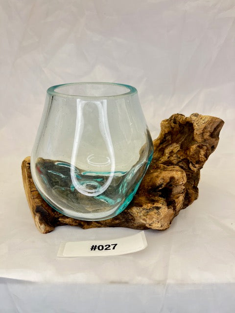 Wurzelvase mini #27 aus Kaffeestrauchwurzel – Handgefertigte Naturvase von shinypresents.de