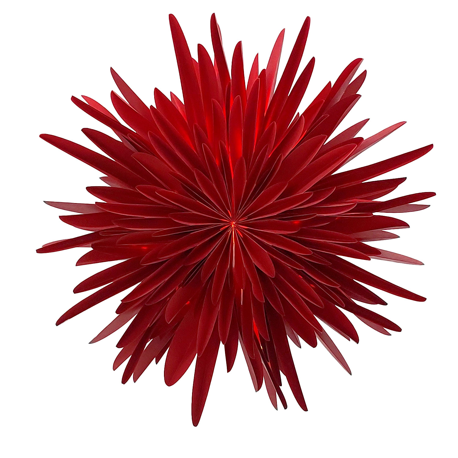 Stella-Dalia roter Papierstern 60cm, elegante Weihnachtsdeko aus Pergamentpapier, shinypresents.de