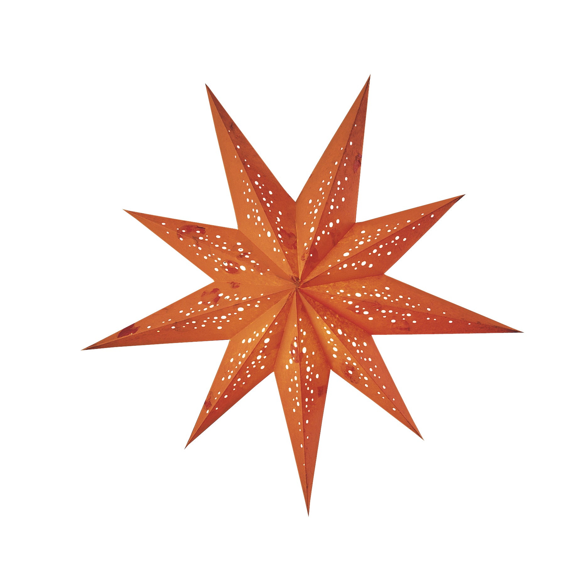 starlightz spumante orange Leuchtstern 60cm - Handgefertigter orangefarbener Papierstern mit elegantem Design | shinypresents.de