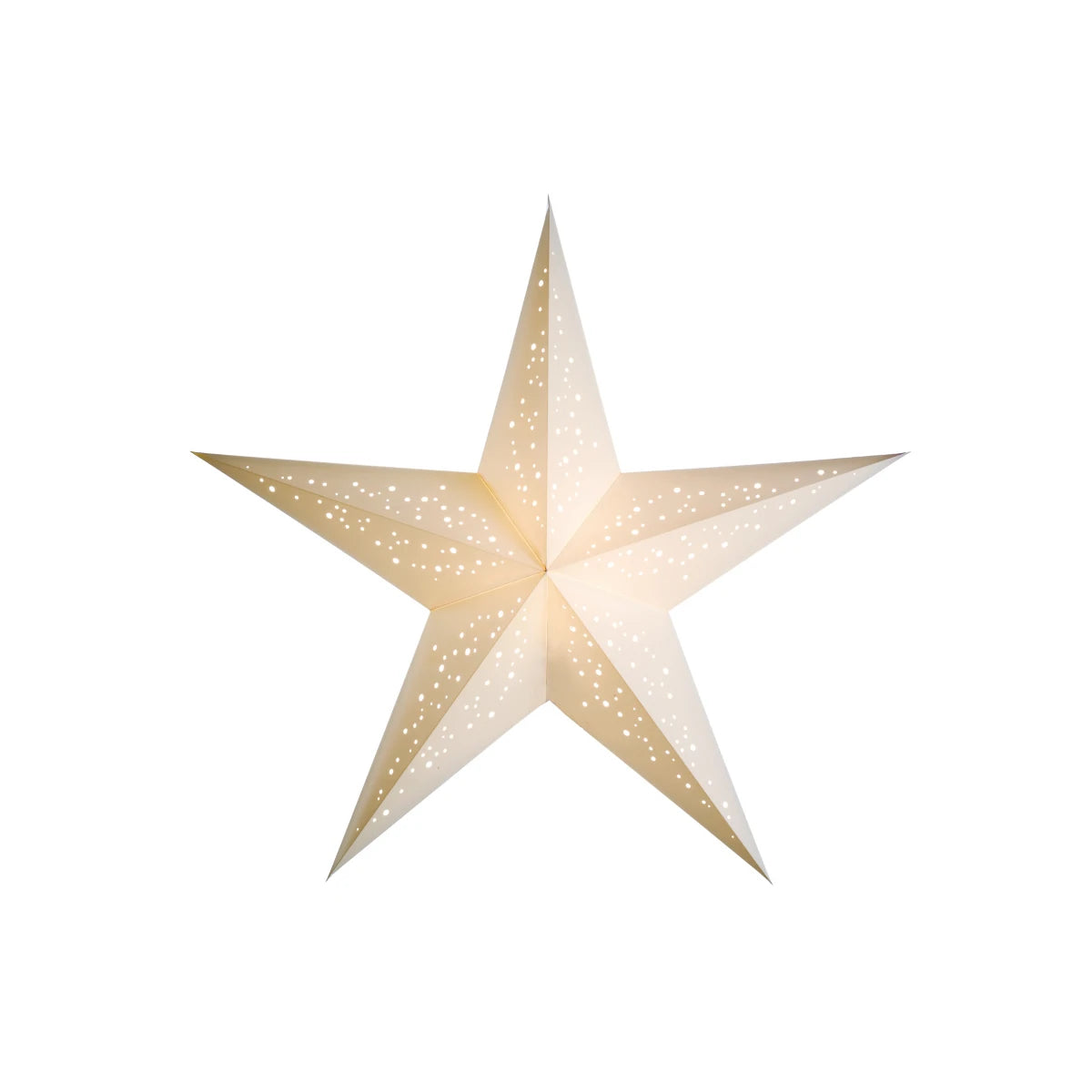 starlightz airy white Leuchtstern - Handgefertigter weißer Papierstern mit luftigem Design für stimmungsvolle Beleuchtung | shinypresents.de