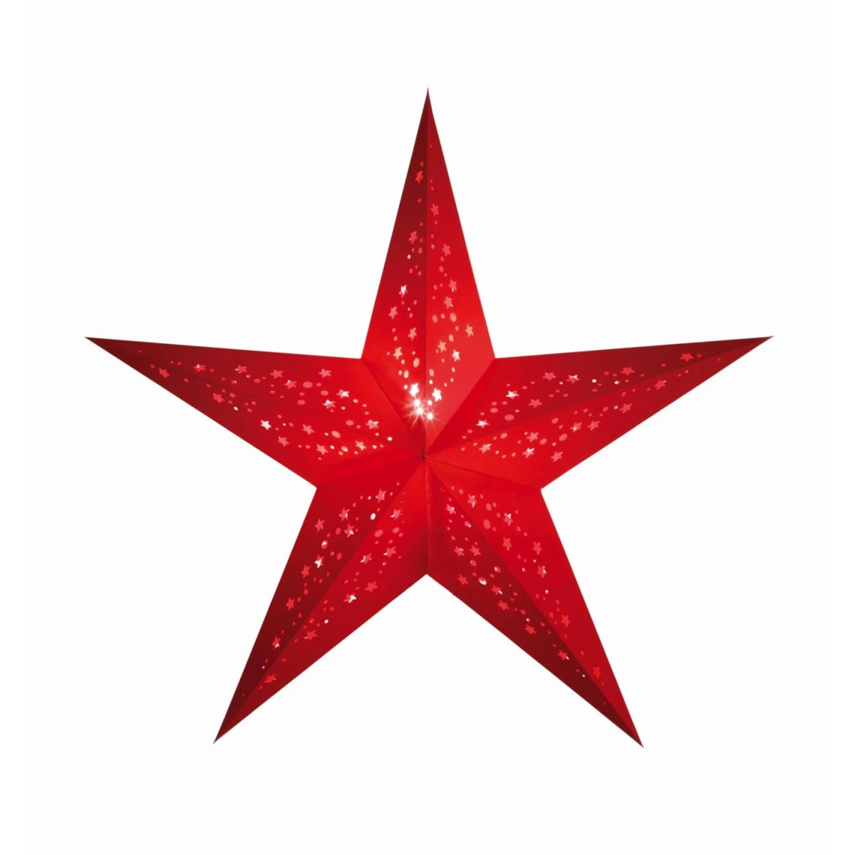 starlightz mia red Leuchtstern 60cm - Handgefertigter roter Papierstern mit dekorativem Muster für stimmungsvolle Beleuchtung | shinypresents.de