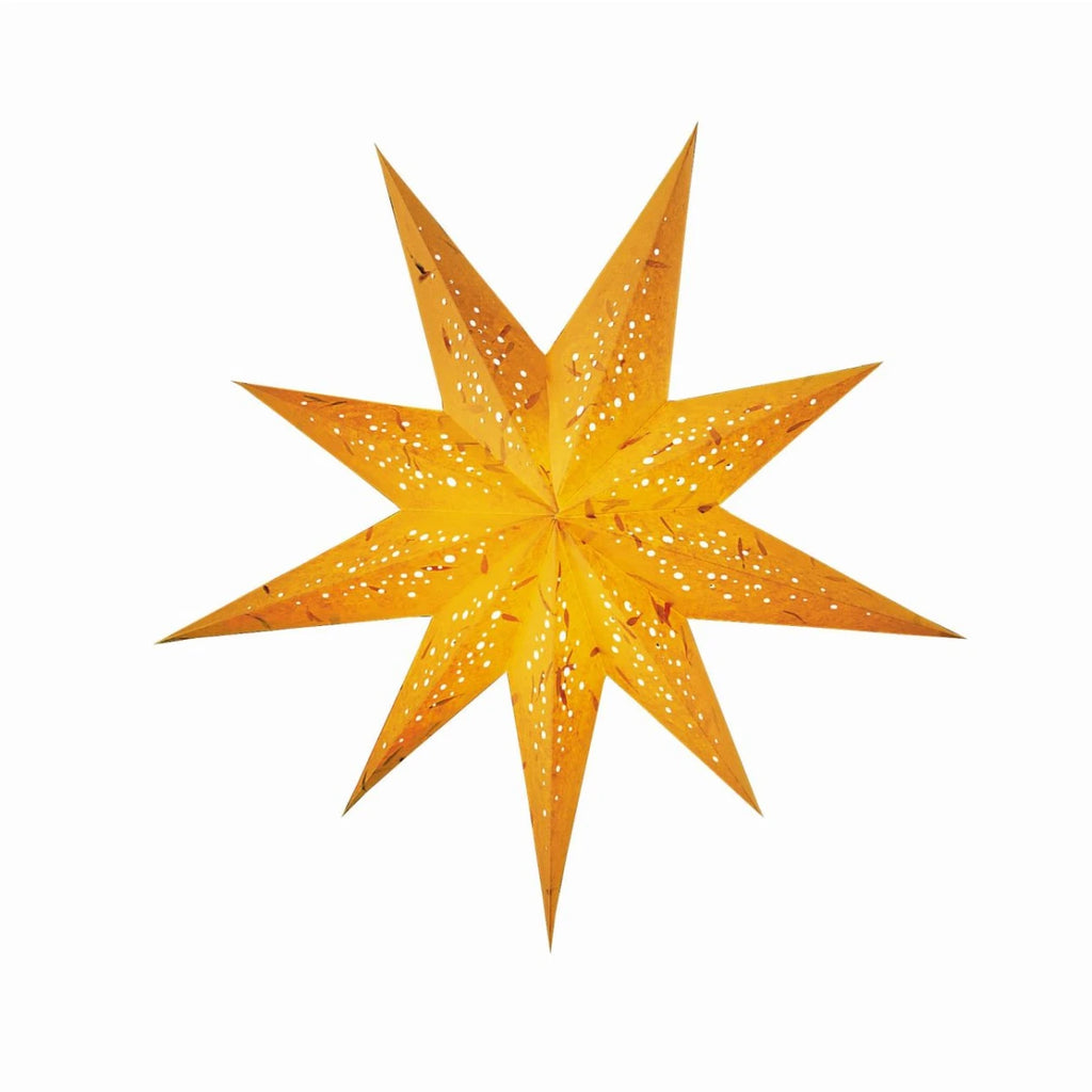 starlightz spumante yellow Leuchtstern 60cm - Handgefertigter gelber Papierstern mit elegantem Design | shinypresents.de