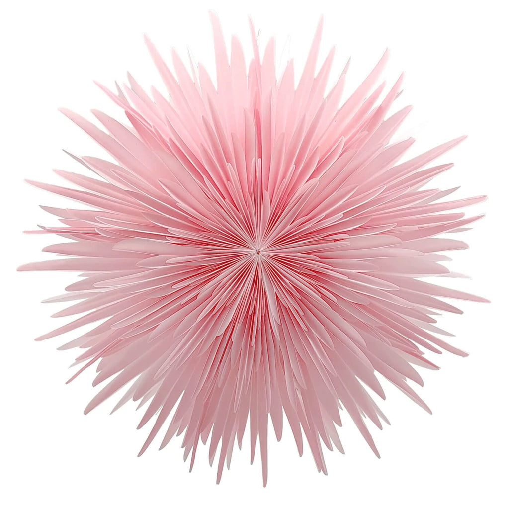 Bild 1: Stella Dalia rosa – Handgefertigter Papierstern aus Pergamentpapier, 60 cm, von shinypresents.de
