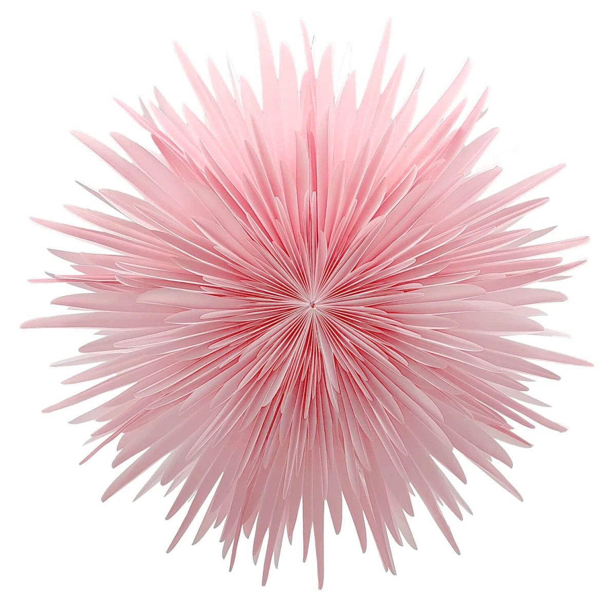 Bild 1: Stella Dalia rosa – Handgefertigter Papierstern aus Pergamentpapier, 60 cm, von shinypresents.de
